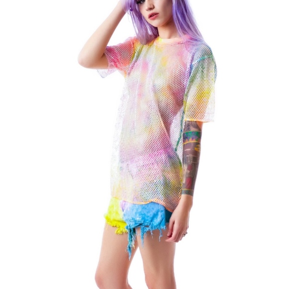 UNIF Relapse Mesh Tie-Dye Tee - Picture 3 of 6